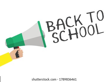 Back to school megaphone vector