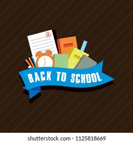 Back to school minimalist design icon