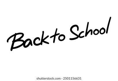 Back to school monoline. Modern Lettering. Brushpen Pointed Pen font vector. Calligraphy script. Expressive Fancy Hand written typeface. Education and online learning. 