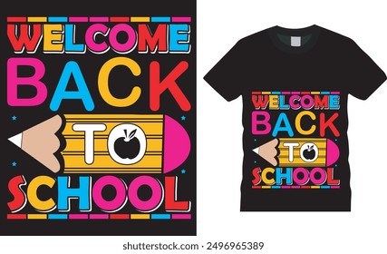 Back to school motivational quote T-shirt Design vector.T-Shirt Design,100 days of school, kindergarten design,print on bags,Back to school vibes,typography design for kindergarten pre k preschool.