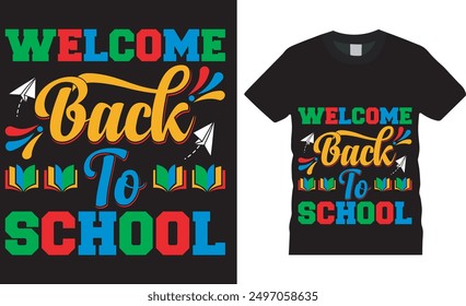 Back to school motivational quote T-shirt Design vector.T-Shirt Design,100 days of school, kindergarten design,print on bags,Back to school vibes,typography design for kindergarten pre k preschool.