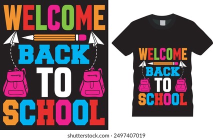 Back to school motivational quote T-shirt Design vector.T-Shirt Design,100 days of school, kindergarten design,print on bags,Back to school vibes,typography design for kindergarten pre k preschool.