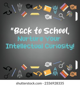 Back To School motivational quotes Background.