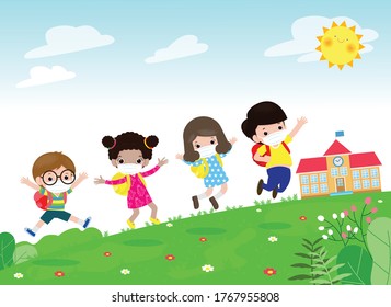 Diverse Group Preschool Children Images Stock Photos Vectors Shutterstock