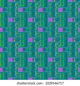 Back to school, new seamless pattern for background. Decorative backdrop can be used for wallpaper, pattern fills, web page background, surface textures. Memphis style for fashion