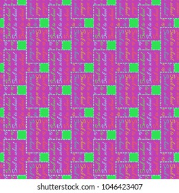 Back to school, new seamless pattern for background. Decorative backdrop can be used for wallpaper, pattern fills, web page background, surface textures. Memphis style for fashion