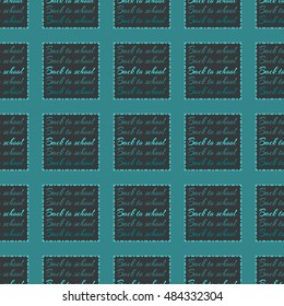 Back to school, new seamless pattern for background.
