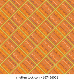 Back to school, new seamless pattern for background. Decorative backdrop can be used for wallpaper, pattern fills, web page background, surface textures. Memphis style for fashion