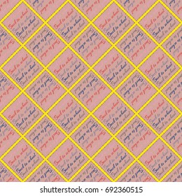Back to school, new seamless pattern for background. Decorative backdrop can be used for wallpaper, pattern fills, web page background, surface textures.  