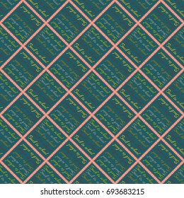 Back to school, new seamless pattern for background. Decorative backdrop can be used for wallpaper, pattern fills, web page background, surface textures. Memphis style for fashion