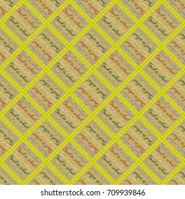 Back to school, new seamless pattern for background. Decorative backdrop can be used for wallpaper, pattern fills, web page background, surface textures. Memphis style for fashion