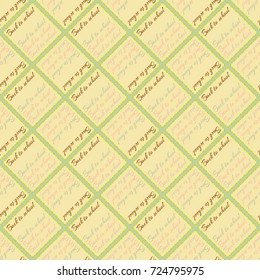 Back to school, new seamless pattern for background. Decorative backdrop can be used for wallpaper, pattern fills, web page background, surface textures. Memphis style for fashion