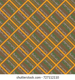 Back to school, new seamless pattern for background. Decorative backdrop can be used for wallpaper, pattern fills, web page background, surface textures. Memphis style for fashion