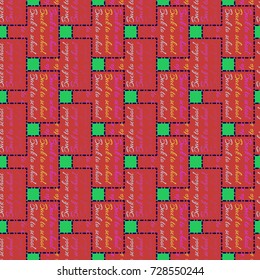 Back to school, new seamless pattern for background. Decorative backdrop can be used for wallpaper, pattern fills, web page background, surface textures. Memphis style for fashion