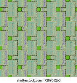 Back to school, new seamless pattern for background. Decorative backdrop can be used for wallpaper, pattern fills, web page background, surface textures. Memphis style for fashion