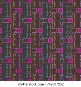 Back to school, new seamless pattern for background. Decorative backdrop can be used for wallpaper, pattern fills, web page background, surface textures. Memphis style for fashion