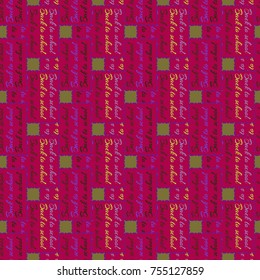 Back to school, new seamless pattern for background. Decorative backdrop can be used for wallpaper, pattern fills, web page background, surface textures. Memphis style for fashion