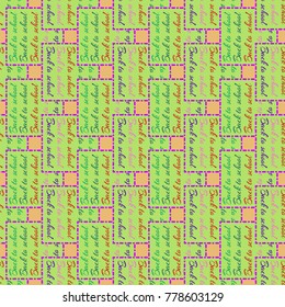 Back to school, new seamless pattern for background. Decorative backdrop can be used for wallpaper, pattern fills, web page background, surface textures. Memphis style for fashion