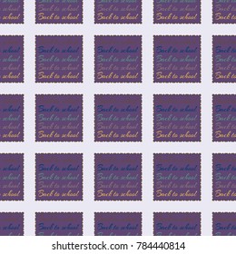 Back to school, new seamless pattern for background. Decorative backdrop can be used for wallpaper, pattern fills, web page background, surface textures. Memphis style for fashion