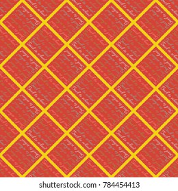 Back to school, new seamless pattern for background. Decorative backdrop can be used for wallpaper, pattern fills, web page background, surface textures. Memphis style for fashion