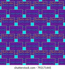 Back to school, new seamless pattern for background. Decorative backdrop can be used for wallpaper, pattern fills, web page background, surface textures. Memphis style for fashion