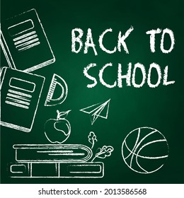 Back to School, New School Year Start - Vector illustration