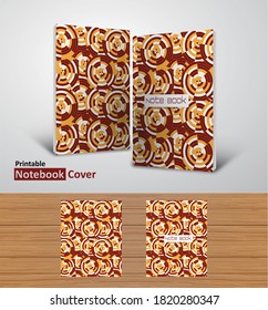 Back to school notebook cover designs with mockups, Ready to print CMYK color modes- textbook design concept