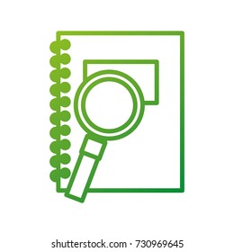 back to school notebook and magnifier accessories