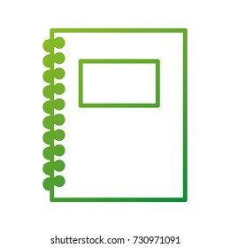 back to school notebook spiral cover close element