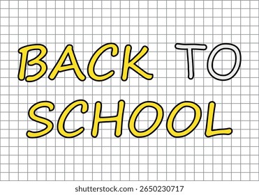Back to school on a black line grid