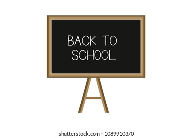 back to school on blackboard. Vector illustration. education and science vector illustration