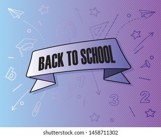 Back to school on Colorful halftone gradients.background modern template design and future geometric patterns.
  