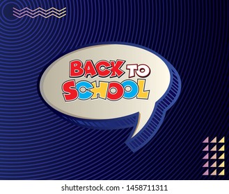 Back to school on Colorful halftone gradients.background modern template design and future geometric patterns.
  