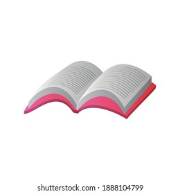 back to school open book academic learn lesson icon vector illustration