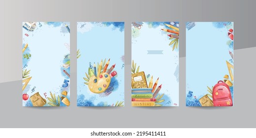 Back to School paint background story