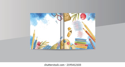 Back to School Paint Book Cover
