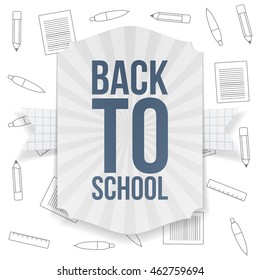 Back to School paper Badge