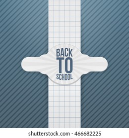 Back to School paper festive Tag