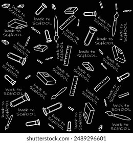 Back to school pattern background 