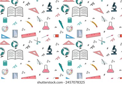 Back To School PATTERN Images vector design