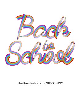Back to school pencil concept. EPS 10 vector file included