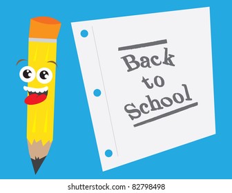 Back to School Pencil and Paper