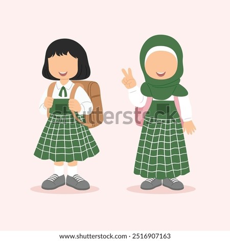 Back to school people vector design