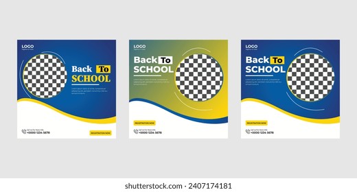Back To School Post Design | New Year Admission Post Design 