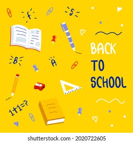 Volver a la plantilla de publicación de escuela plantilla amarilla