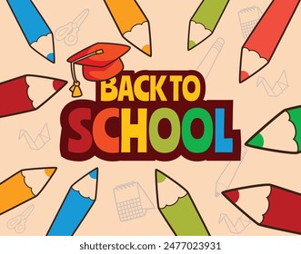 back to school poster backgrounds and school accessories