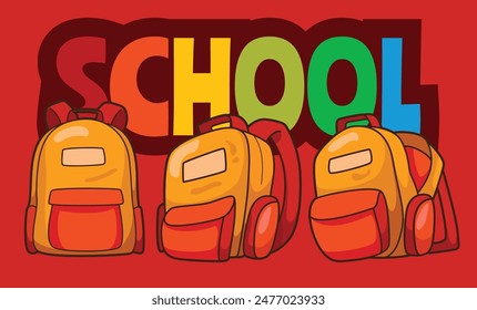 back to school poster backgrounds and school accessories