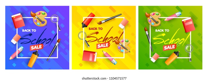 Back to School, Poster, or Banner Design.