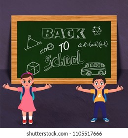 De vuelta a la escuela, afiche o diseño de pancartas.