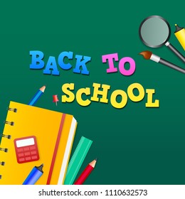 Back to School, Poster, or Banner Design. 